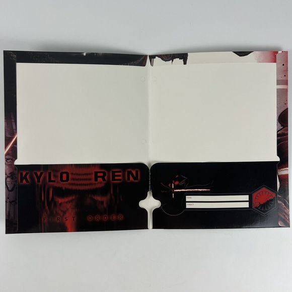 Star Wars The Force Awakens 3 Ring Binder FOLDERS Lot/3 Chewbacca Storm Troopers - Picture 8 of 11